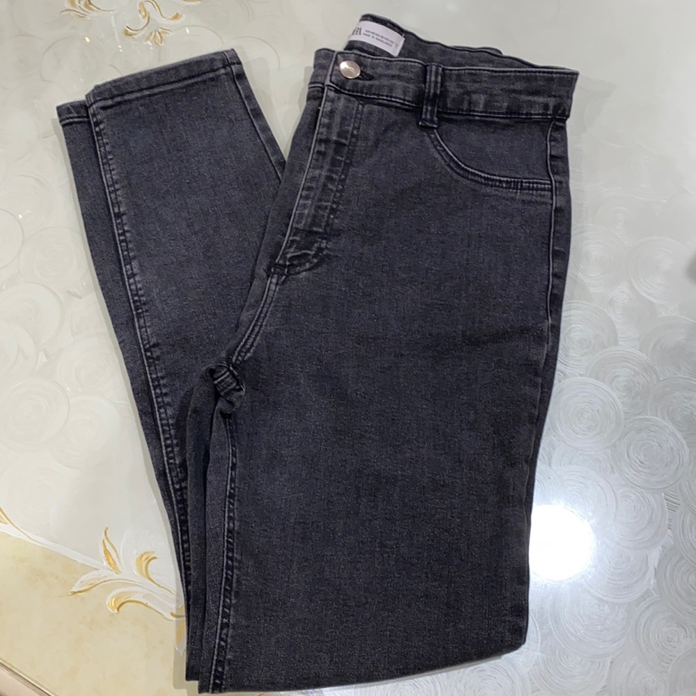 Zara Super Elastic High Waisted Jegging Dark Grey